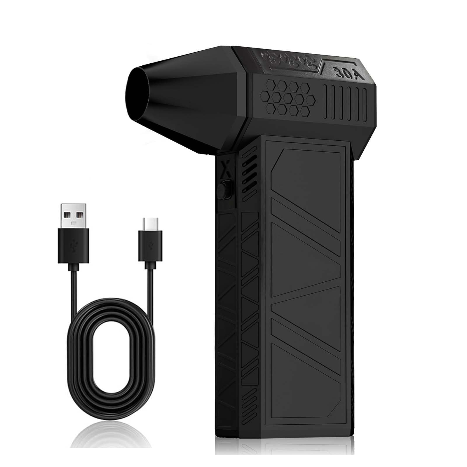 Ultra-Powerful Compressed Air Duster, with 300,000RPM/350G Wind Pressure - Aluminum Alloy Electric Air Duster for Heavy-Duty Dust/Snow Removal, Mini Portable Blower for Car, PC, Keyboard Cleaning-image-47