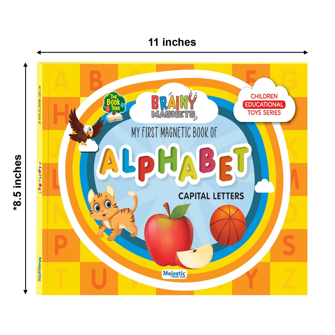 BRAINY MAGNETS MY FIRST MAGNETIC BOOK OF ALPHABET CAPITAL LETTERS | The Book Tree Books - Image 4 thumbnail