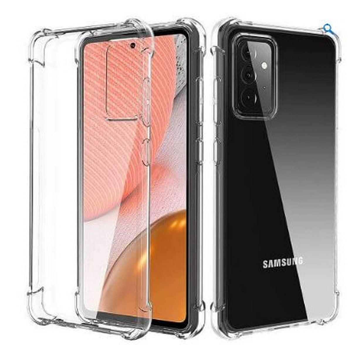 Zubitech Samsung Galaxy A72 / A72 5g Clear case cover soft silicone TPU protective Anti Scratch Bumper Corner Case for Samsung Galaxy A72 Clear
