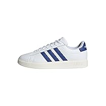 adidas Uomo Grand Court 2.0 Shoes, Ftwr White Semi Lucid Blue Core White, 44 EU
