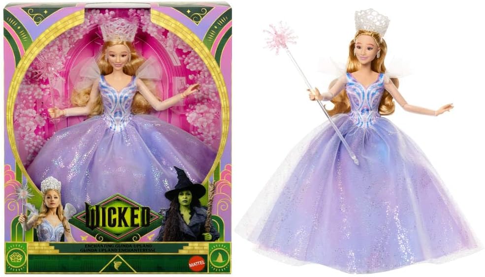 Mattel Universal Pictures’ Wicked: for Good Deluxe Glinda Fashion Doll with Removable Outfit & 3 Accessories, Inspired by The Movie