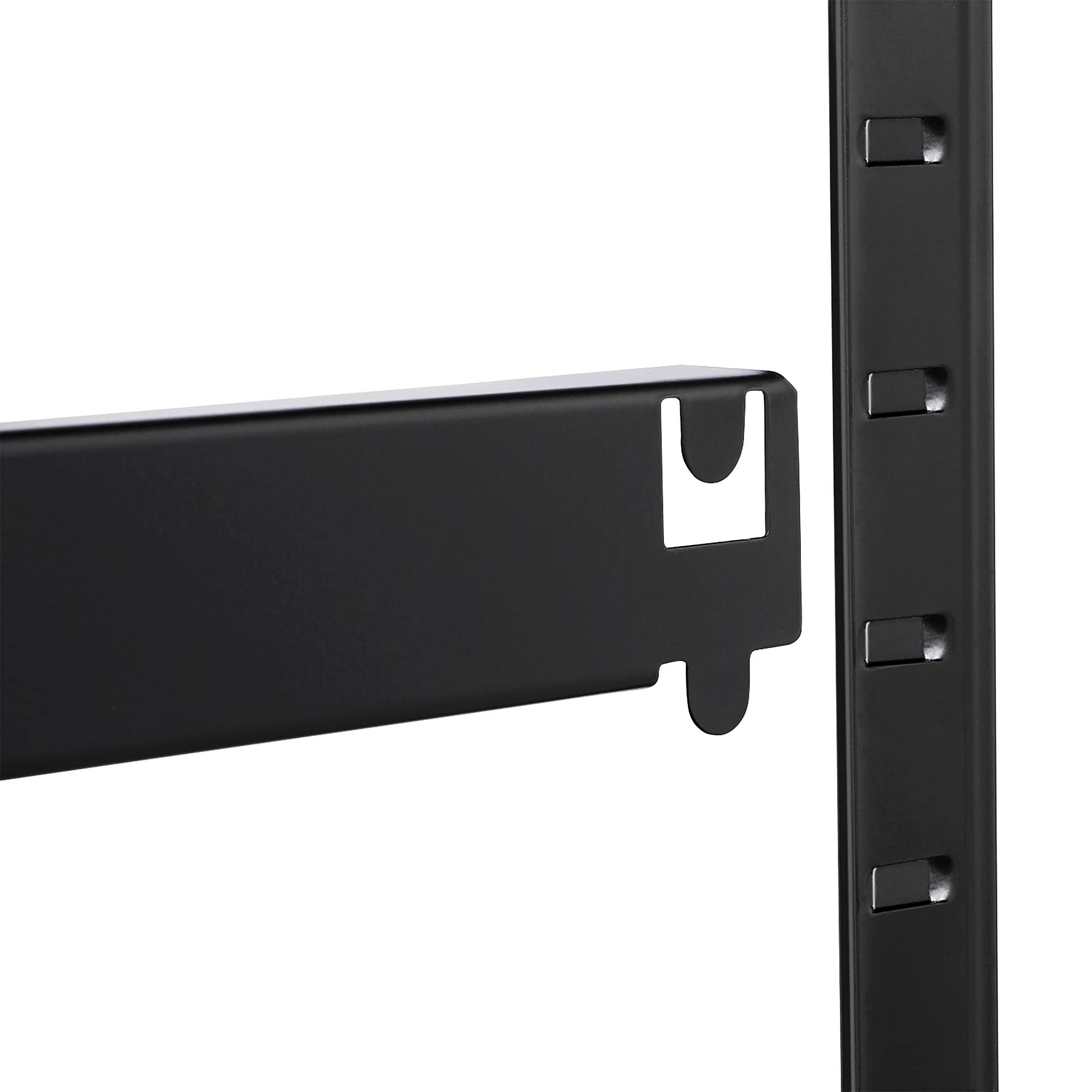 Yaheetech Étagères de Rangement 150 x 45 x 180 cm Charge Lourde Max 1024 kg Clipsable Résistant Étagères de Rangement Garage Cuisine Chambre Noir
