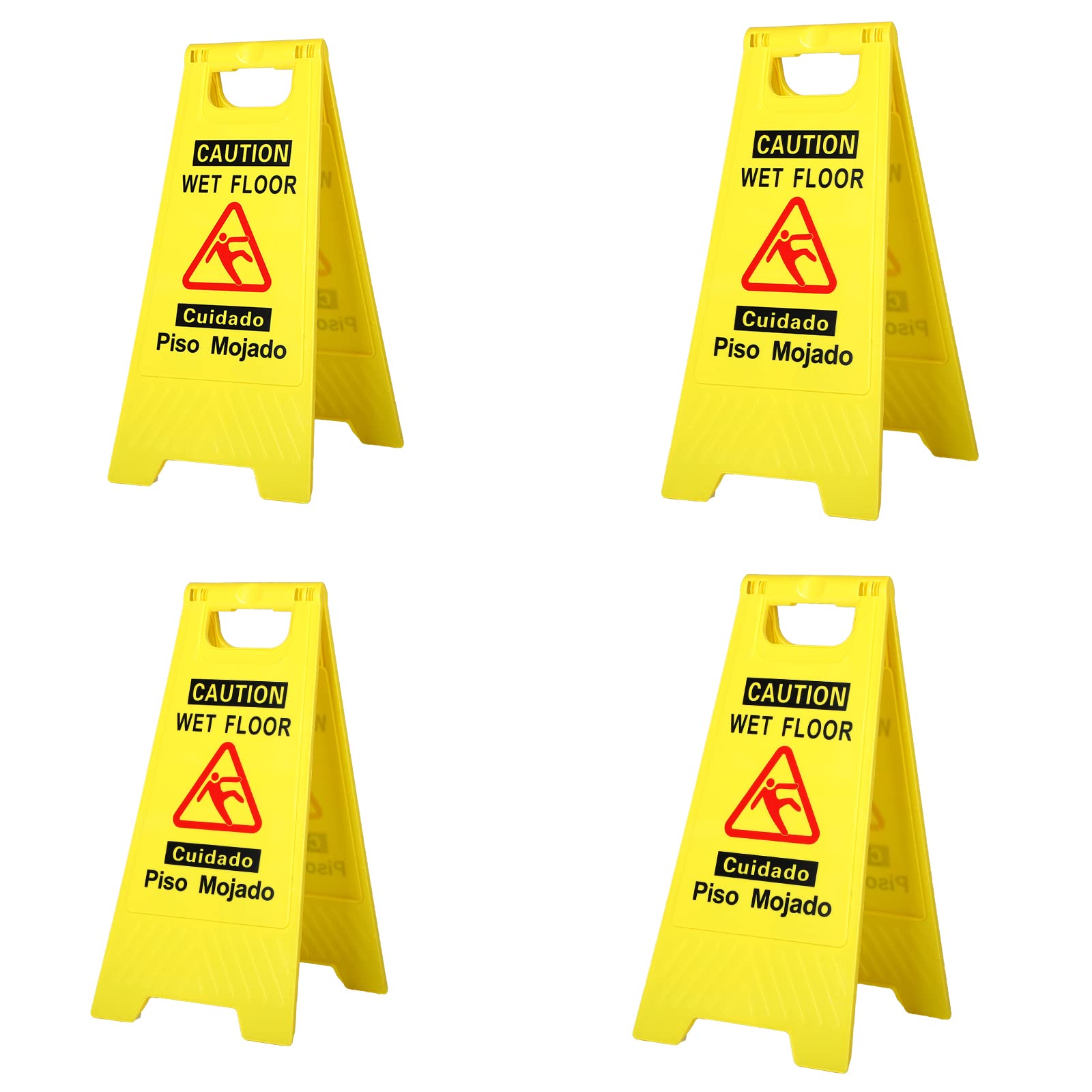 CERLMLAND Wet Floor Sign, Foldable Double-Sided Warning Signs,2-Pack Yellow — Amazon image 9