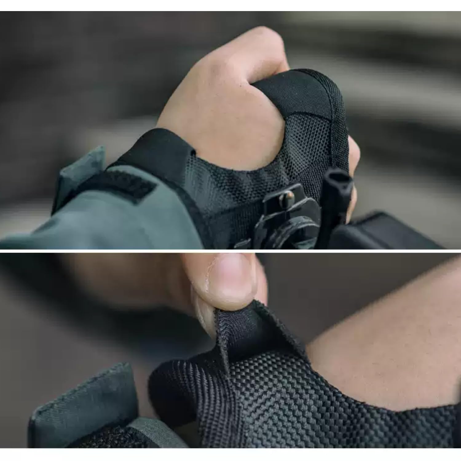 Guage - Soporte de muñeca para cámara de acción, base giratoria de 360 grados, con cierre de velcro, cómodo reposamuñecas, compatible con accesorios para trípode de cámara deportiva (paquete