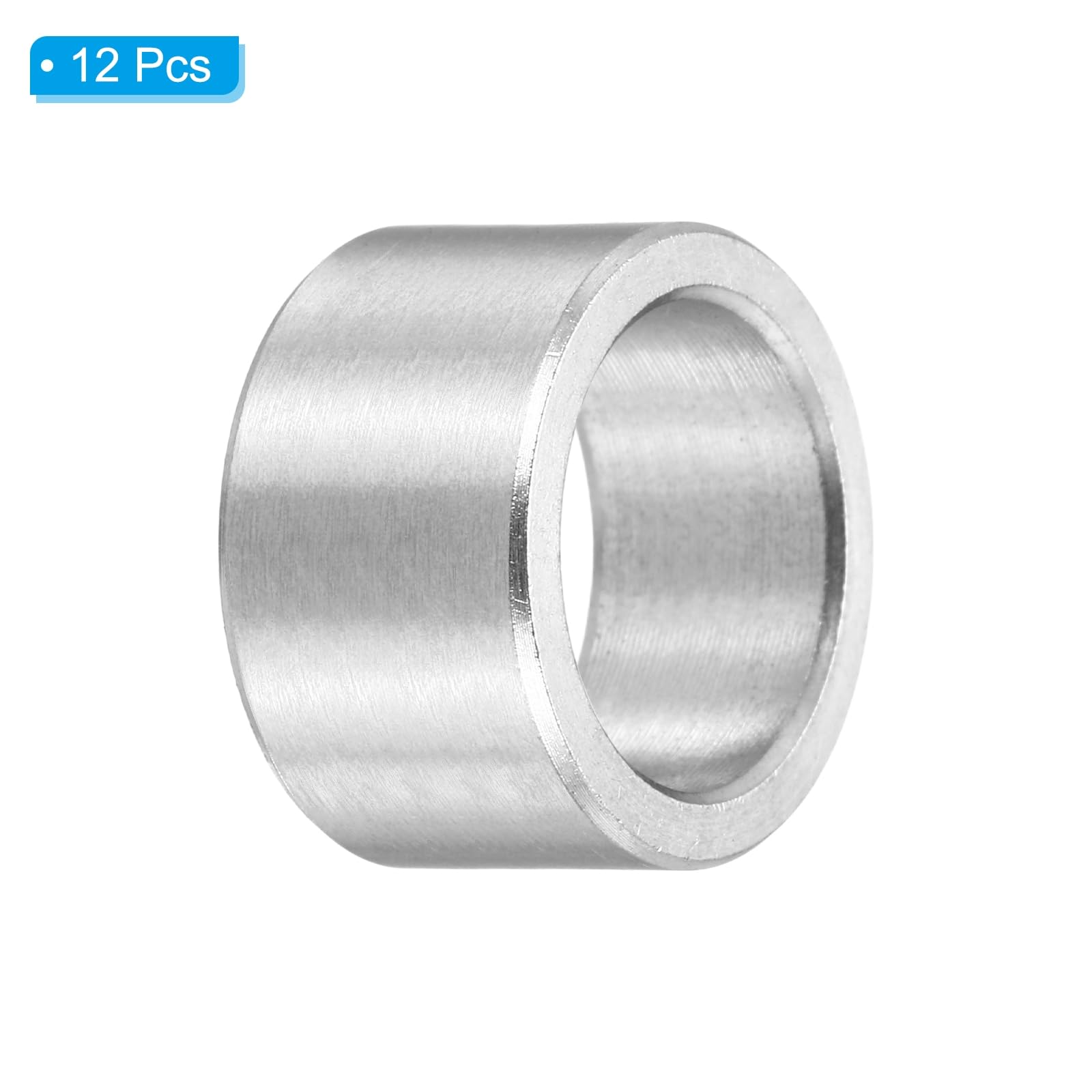 PATIKIL M12 Stainless Steel Spacers, 12Pcs Metal Spacer 12mm ID x 16mm OD x 10mm L Screw Standoff for 1/2" or M12 Screw - Image 3