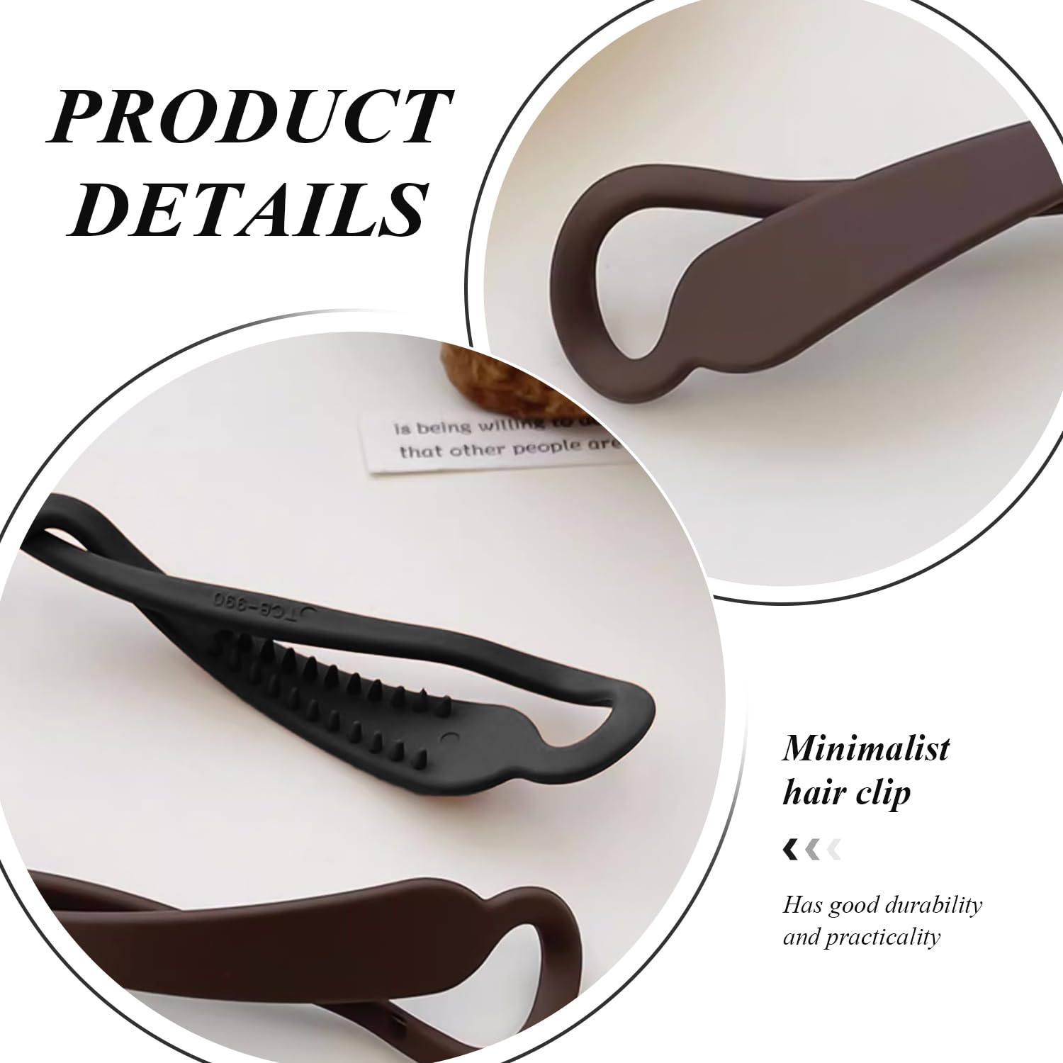 4 Pieces Of Curved Hair Clips And 4 Pieces Of Cross Hair Clips, Women'S Hair Accessories, Fashionable And Simple Hair Clips - Image 3