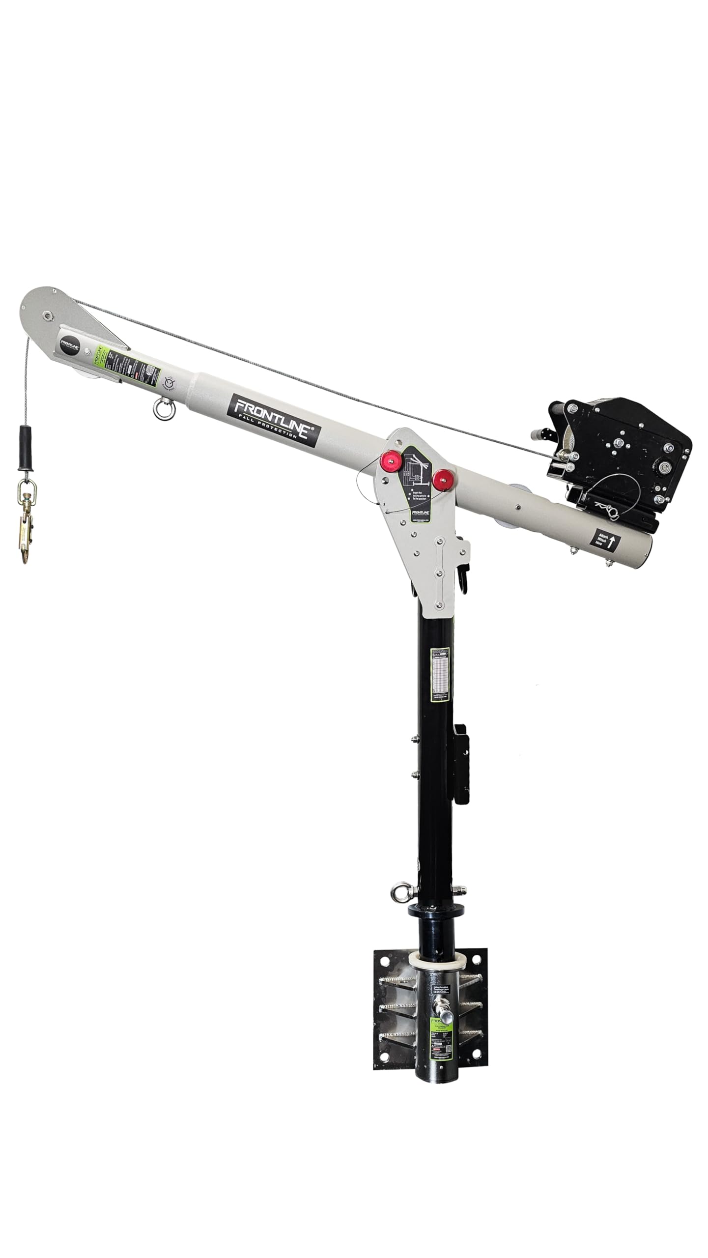 Confined Space Davit Arm System with Wall Mount (Davit System + Winch)