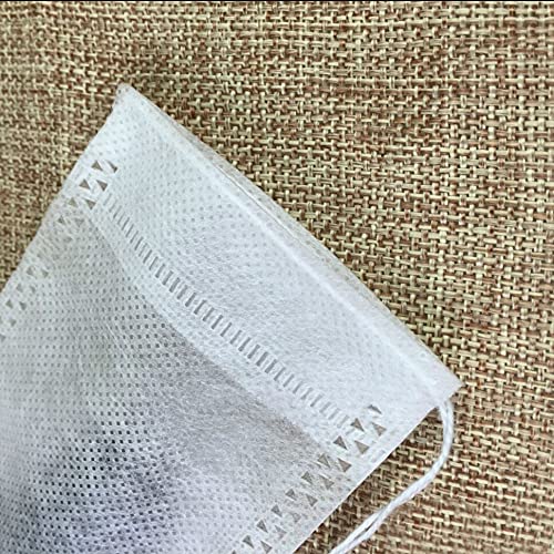 500 Stück Teebeutel 7 x 9 cm Leerer Teebeutel mit Schnur Heal Seal Filterbeutel für losen Kaffee Tee Einweg-Teebeutel aus Papier