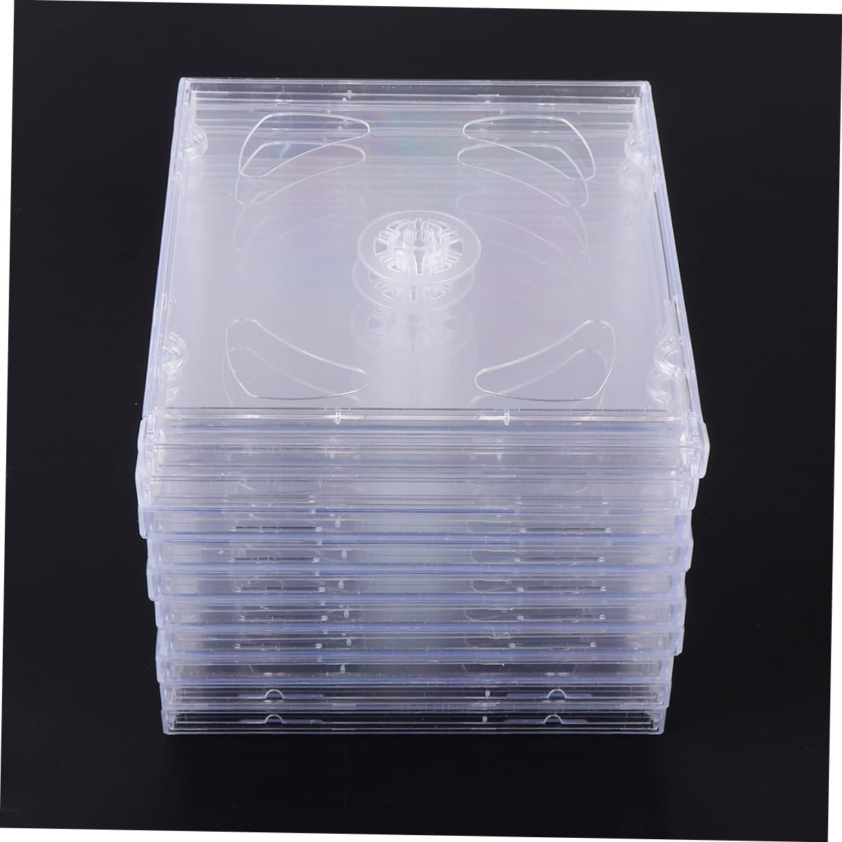 Custodia CD Trasparente in Plastica, Contenitore per 2 CD o Dvd, Confezione da 10 Pezzi, Facile da Trasportare, per Video Nozze e Diario Ragazzo Ragazza