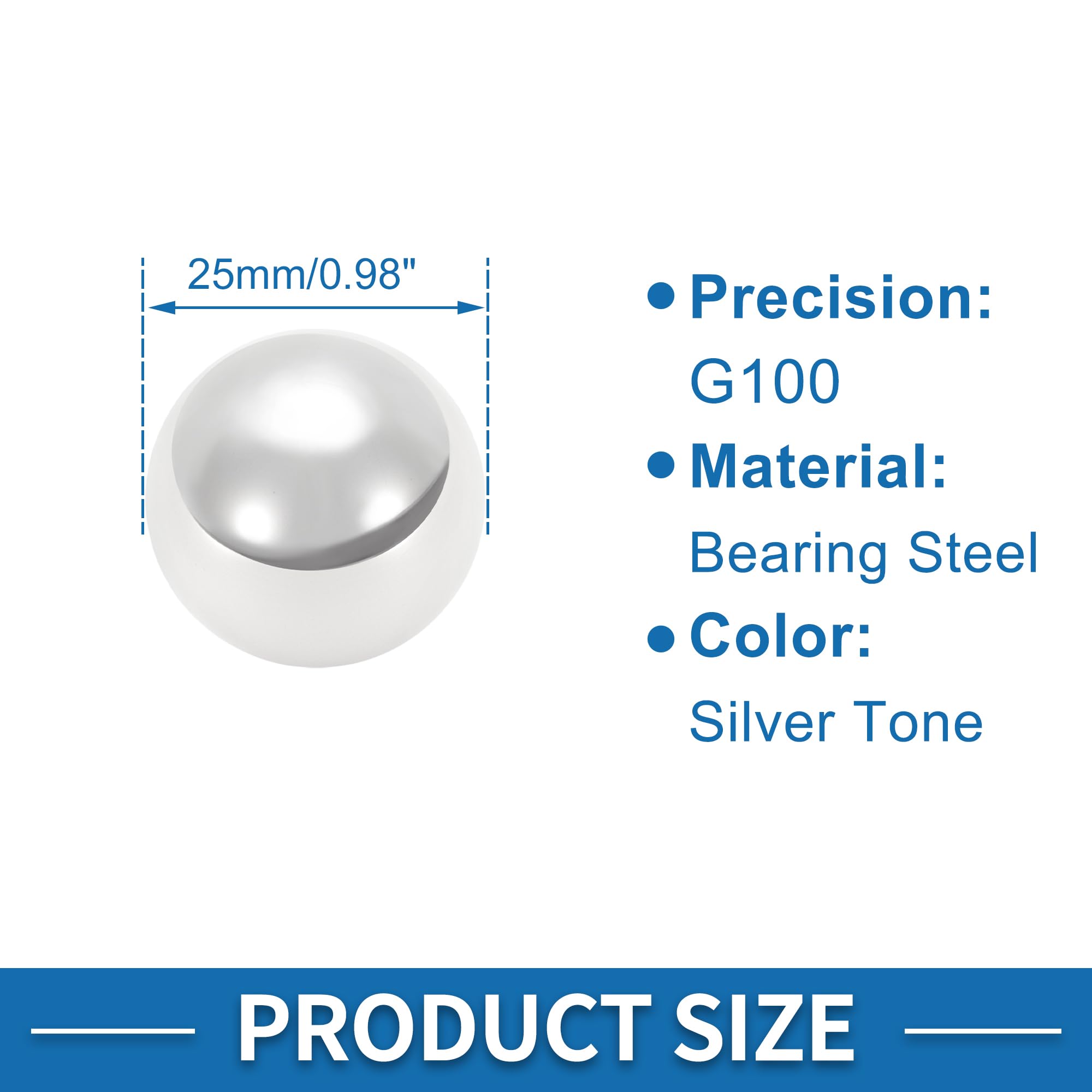A ABSOPRO Billes De Précision Pour Roulement G100 10 Pcs 25mm