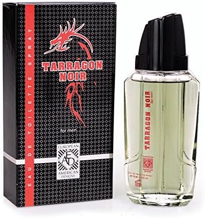 Birsppy European American Designs - Tarragon Noir for Men - Eau de Toilette Spray 2.5 fl oz (75ml) by European American Design