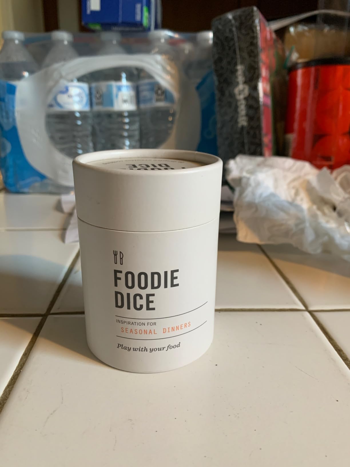 Foodie Dice set in storage tube