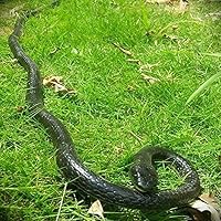 Yoogeer 47 Inches Rubber Lifelike Snake - Scary Gag Gift, Incredible Creatures Chain Snake, Rain Forest Toy, Wild Life