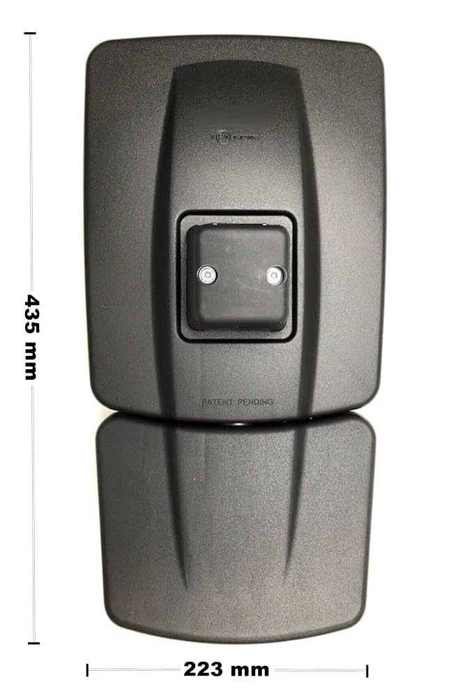 Specchio trattore con supporto 435x233 mm specchio 2 segmenti riscaldato 12V, sinistro destro o coppia, per New Holland, John Deere, Massey Ferguson, Case IH, Steyr