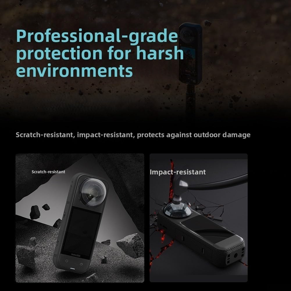 Per Insta360 X4 Air Lens Protection Covers 2 pz - Lenti in PC che forniscono una protezione affidabile da polvere e graffi per obiettivi della fotocamera