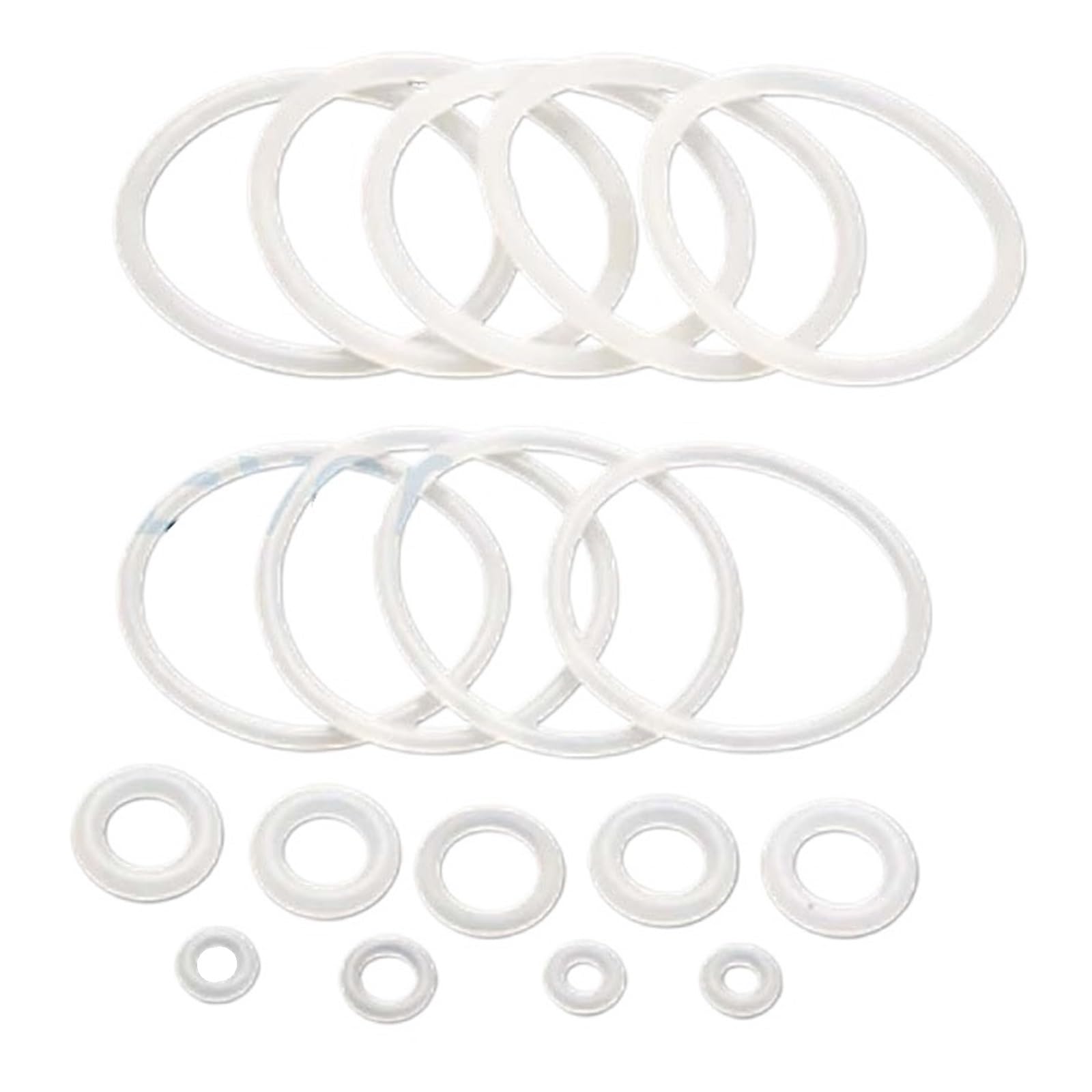 White Silicone O-Ring Gasket 6mm OD 28mm ~ 600mm Silicon O Ring Washer Food Grade Sealing Ring Waterproof & Insulated(OD 500mm (1Pcs))
