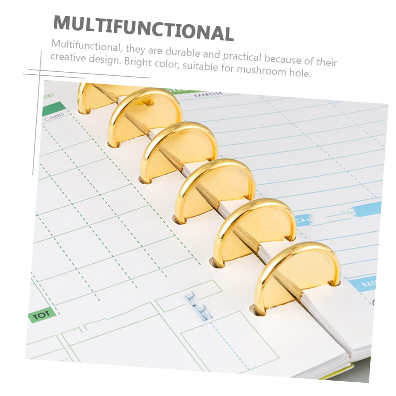STOBOK 4 Set Di Raccoglitori Sfusi Con Angoli Arrotondati E Design A Foro Di Cuore Per Planner Con Dischi Set Da 50 Pezzi*4