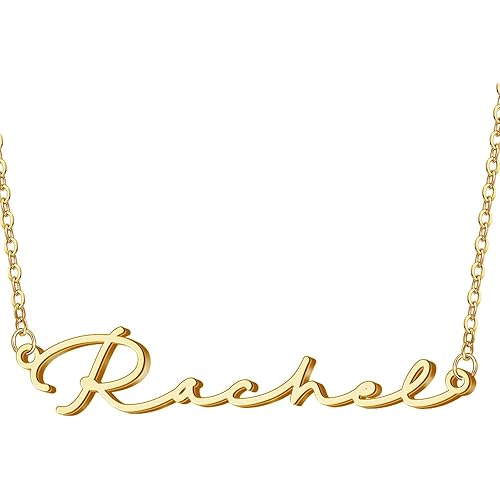 DayOfShe Custom Name Necklace for Women Gifts, 18K Gold Plated Layered Names Necklace Personalized Gifts for Birthday