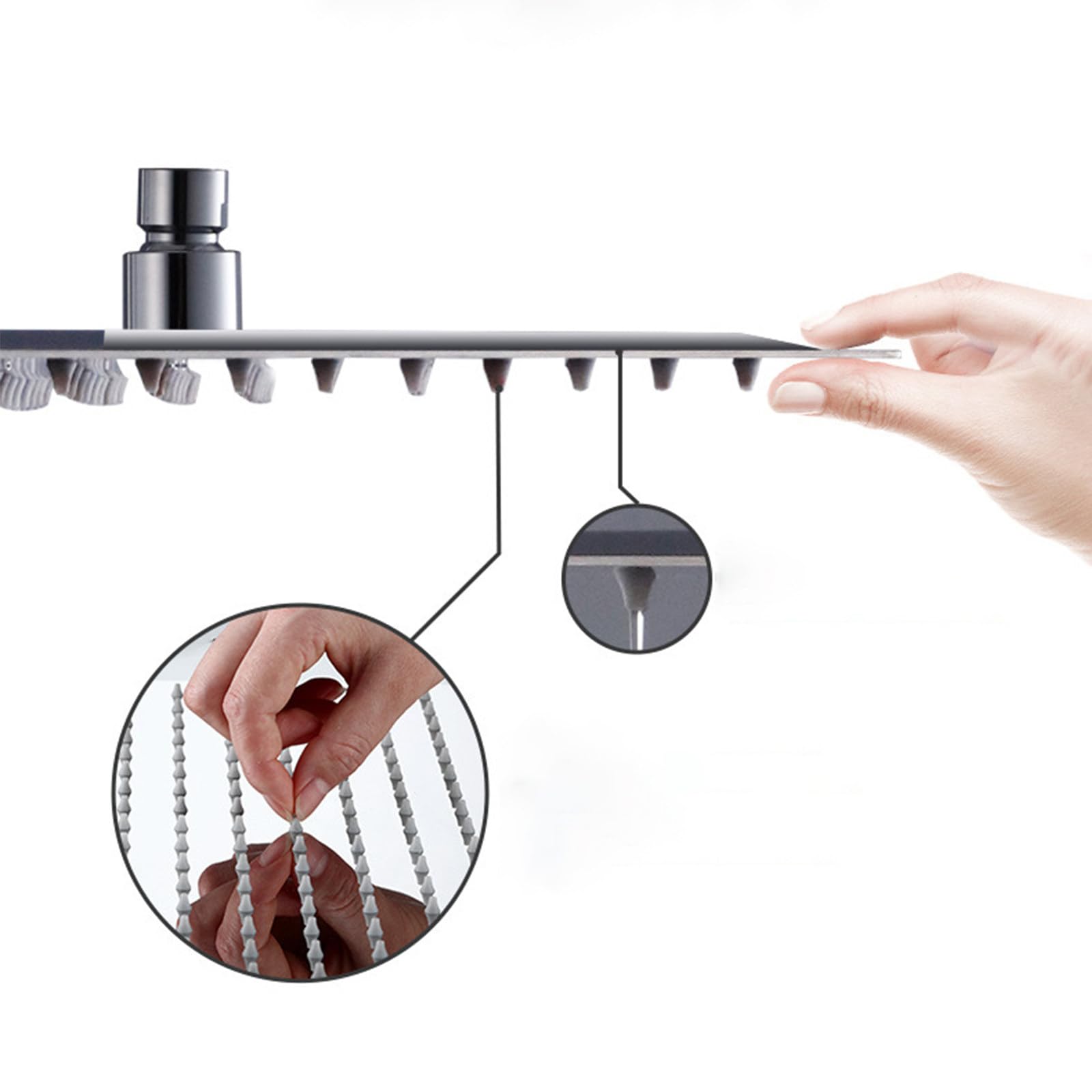 Alcachofa de Ducha con Manguera, Cabezal de Ducha con Varilla de Extensión la Pared con Alcachofa Ducha Acero Inoxidable Rociador para Ducha 3 Funciones Rociador de Ducha