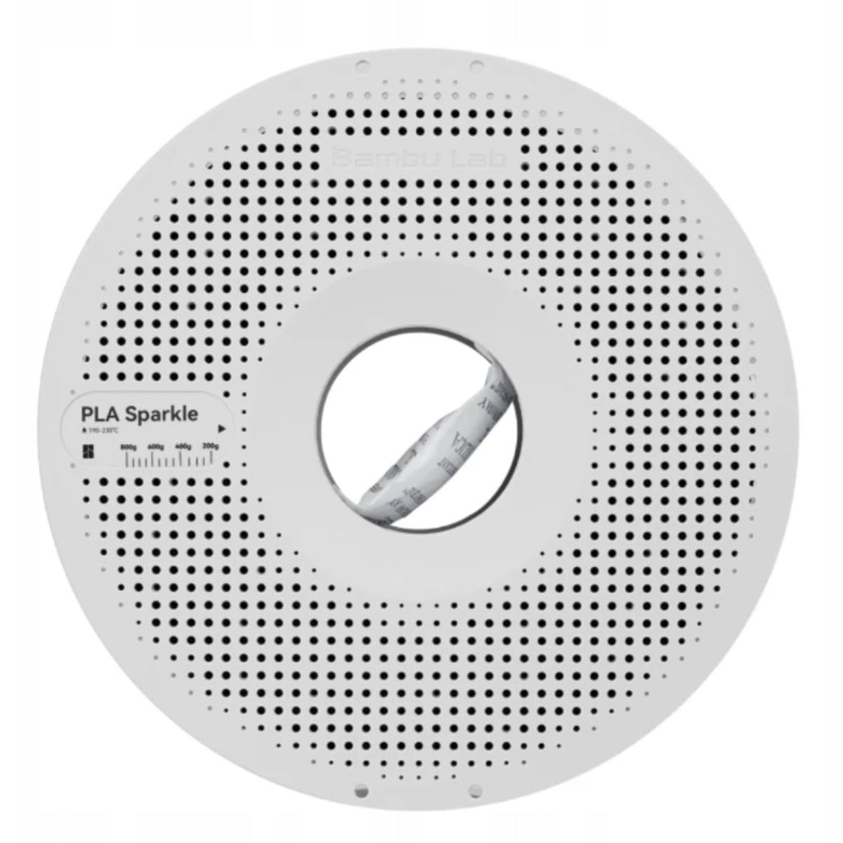 Bambu Lab PLA Sparkle Filamento 3D Brillantinato, 1.75 mm, 1 kg, con Bobina Riutilizzabile, Grigio Ardesia