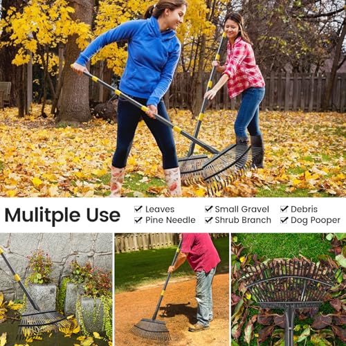 Rastrillo metálico ajustable para hojas 6ft COCONUT miniatura 6
