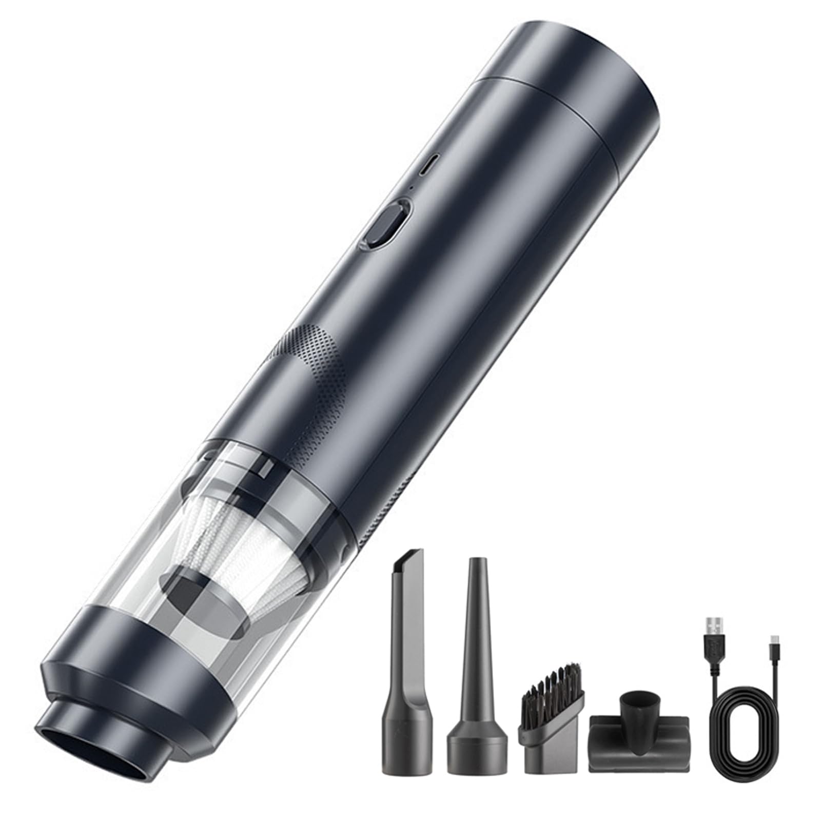 CHENRI AirTrek Pro – Compact Vacuum & Blower with Enhanced Dual Power, 4 in 1 Powerful Handheld Car Vacuum Cleaner Cordless, High Power Vacuum Cleaner & Air Duster for Car, Home, Office