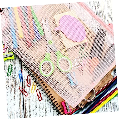 NUOBESTY 5 Pçs Prancheta De Madeira A4 Arquivo Bolsa Com Zíper Bolsa De Materiais De Educação Bolsas