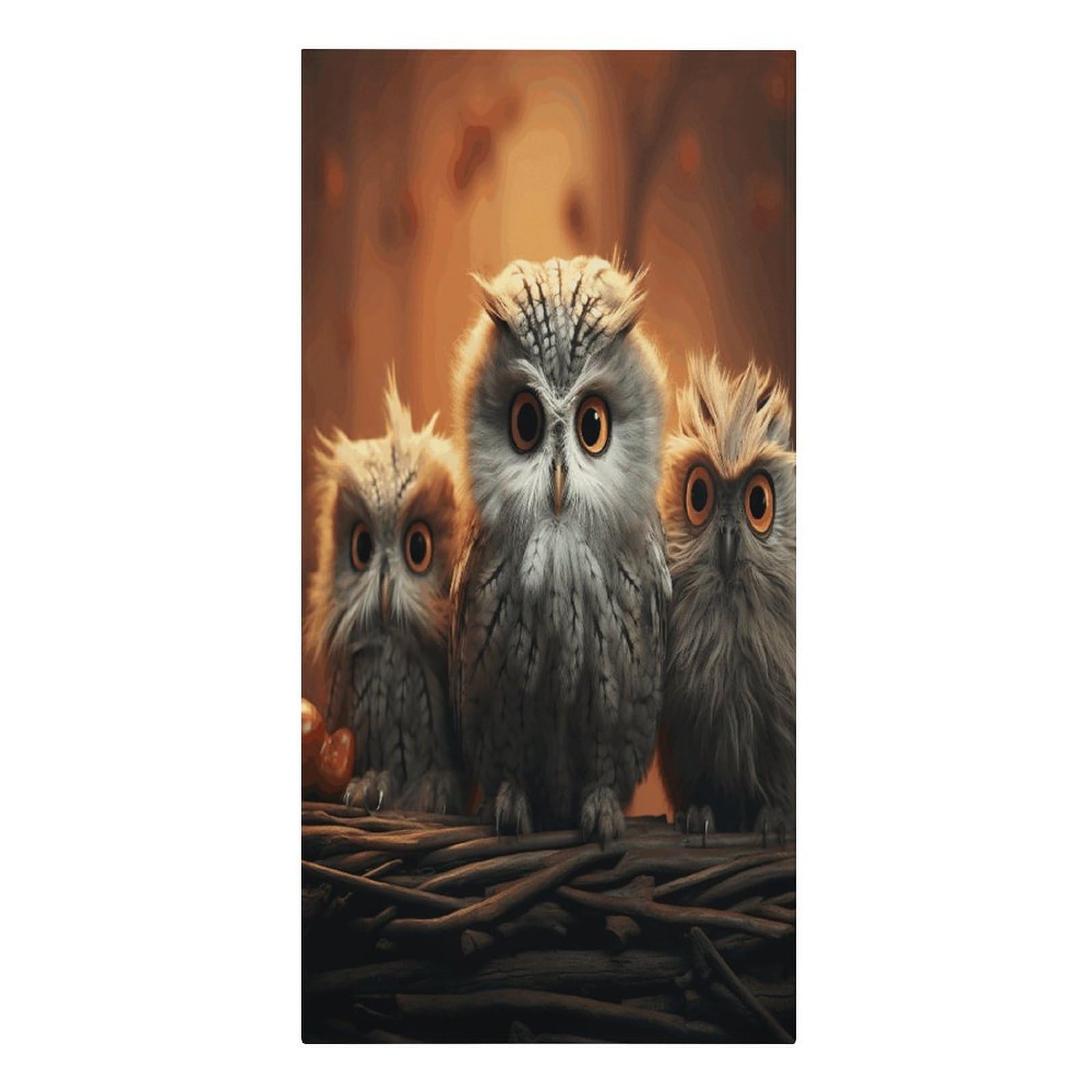 VstaDank Cute Owl Beach Towel Microfiber Oversized Beach Blanket Super Absorbent Soft Pool Bath Towel Sand Free Quick Dry Travel Towels Gifts for Yoga Sports Adults 30" X 61"
