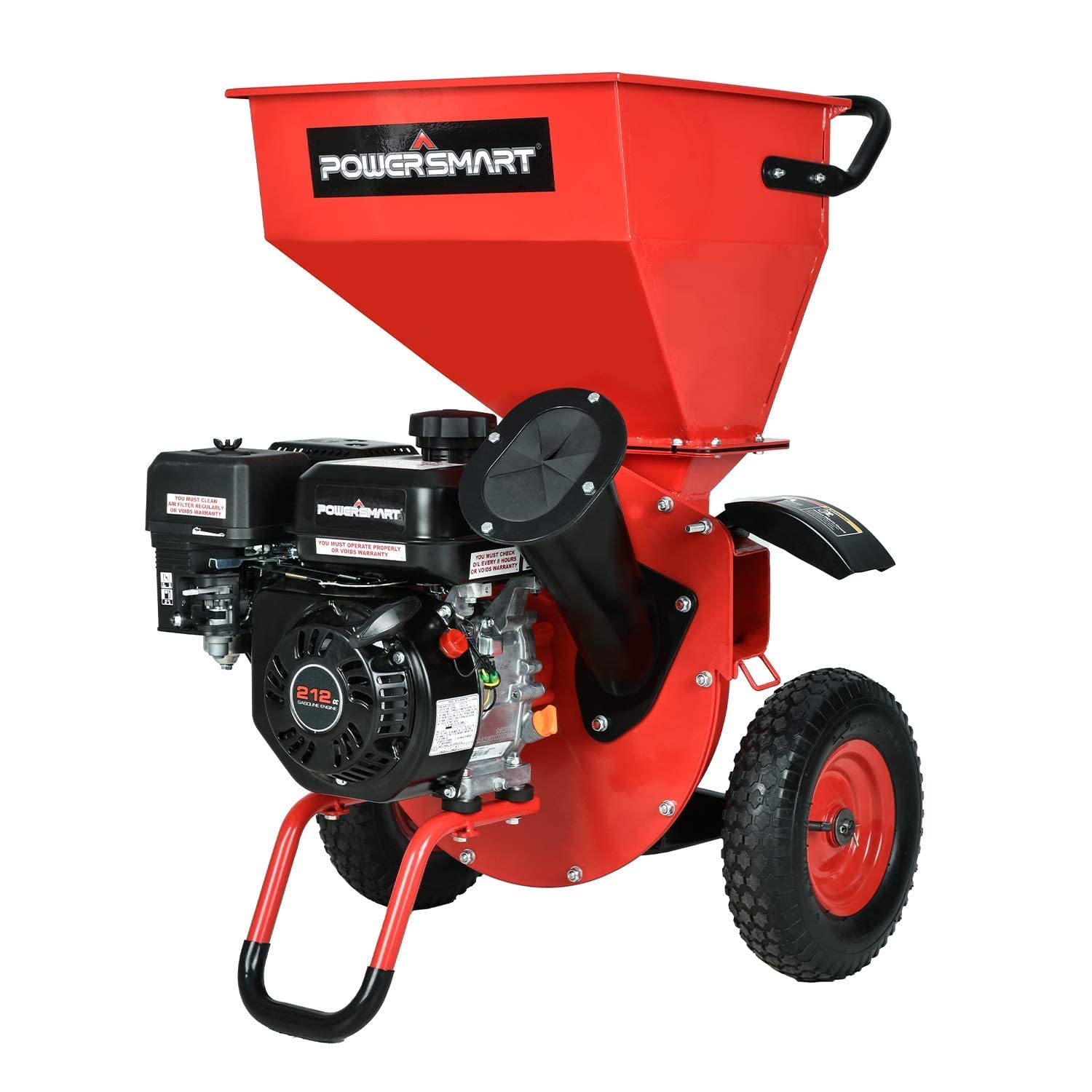 Buy PowerSmart Wood Chipper Shredder Mulcher, 3in1 212cc 4 Stroke wood