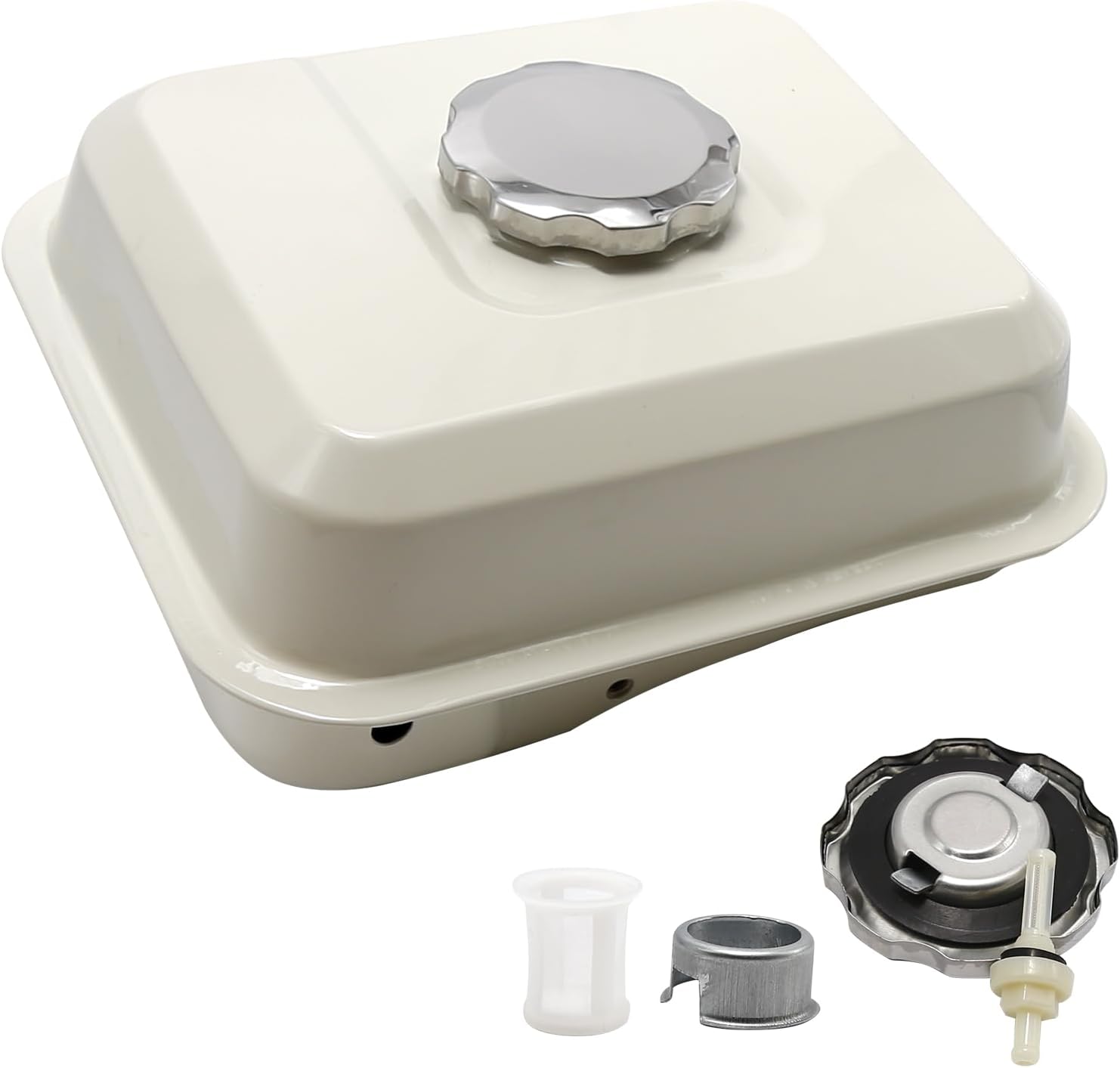 Tanque De Gasolina Compatible Con Motores Honda GX160 GX200 GX140 - Incluye Tapa, Filtro Y Válvula, Reemplazo 17510-ZE1-020ZA