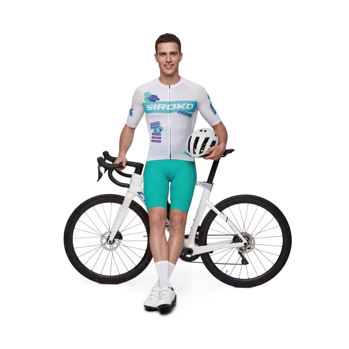 SIROKO Maillot Ciclismo Mesh Manga Corta M8 NRC White Blanco