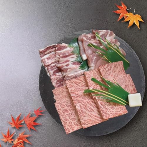 KCK-46[茨城県共通返礼品][常陸牛A5ランク・ローズポーク焼肉セット]常陸牛カルビ180g+ローズポーク200g(ロース100g・ばら100g)