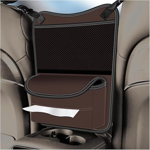 BESULEN Soporte para bolso de coche entre asientos, barrera para perros y niños, artículos esenciales para viajes por carretera, bolsa de