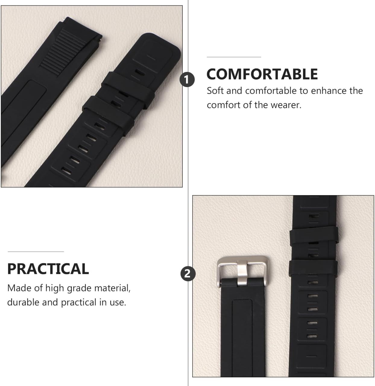 Hemobllo 14mm Watch Band Loop Replacement Set, 8-Pack Multicolor Silicone Watch Strap Keeper, Soft Rubber Fastener Ring Compatible with Kids Smartwatches & Slim Fitness Bands, Anti-Slip Strap Holder