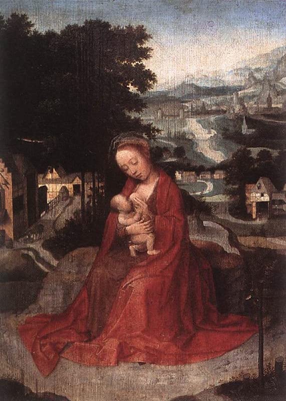 Peinture murale Adriaen Isenbrandt pour décoration salon