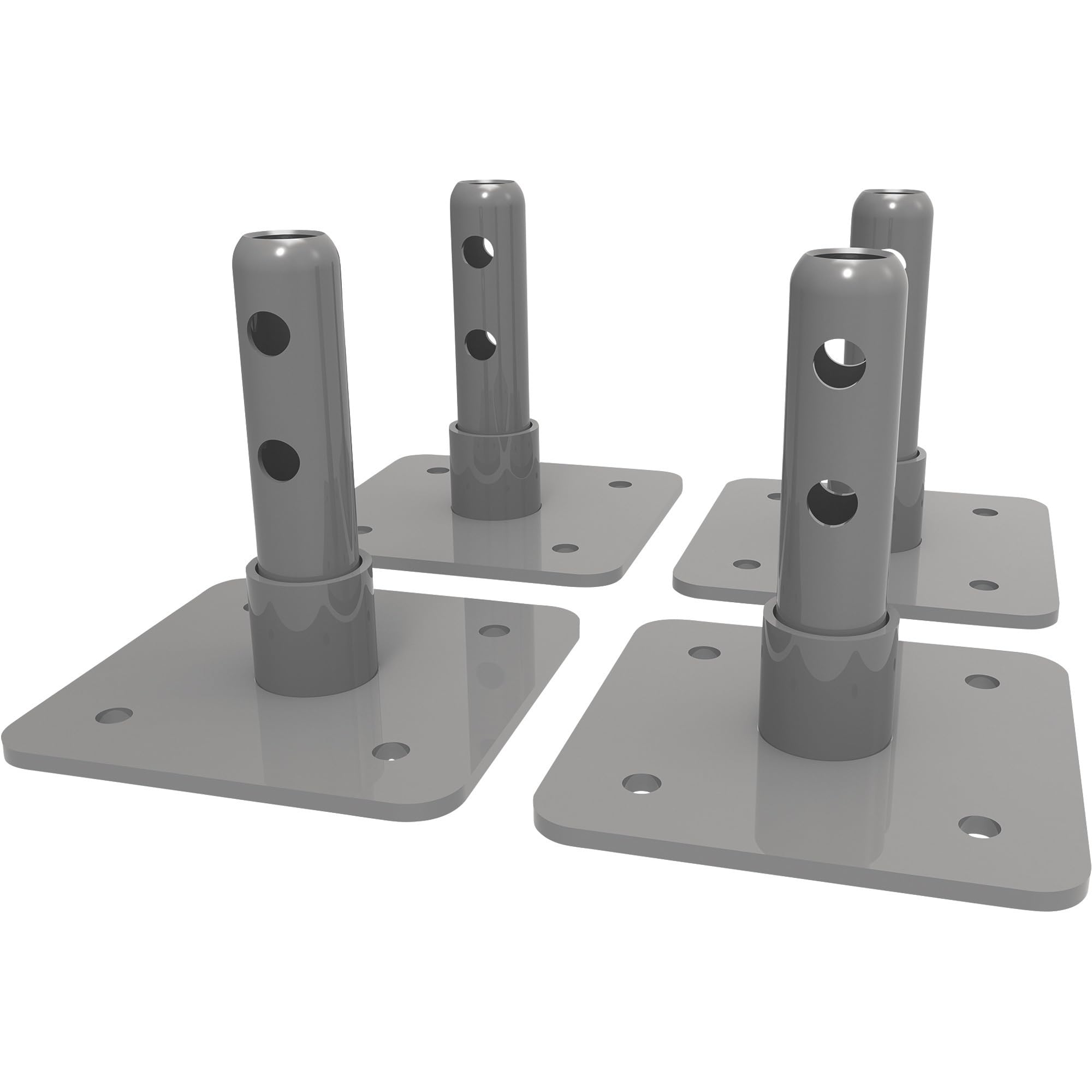 Metaltech Base Plates for Baker Interior Fixed Scaffolds - Set of 4, Model Number I-IBBF4