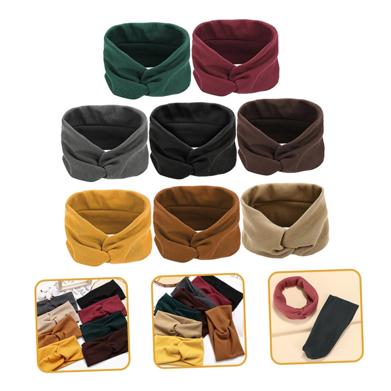 FRCOLOR 16 Stück Stirnband Haarbänder Für Damenhaar Professionelles Schweißband Zartes Schweißband Turban Kopfbedeckung Sport Schweißbänder Yoga Haarbänder Multifunktions Haarband