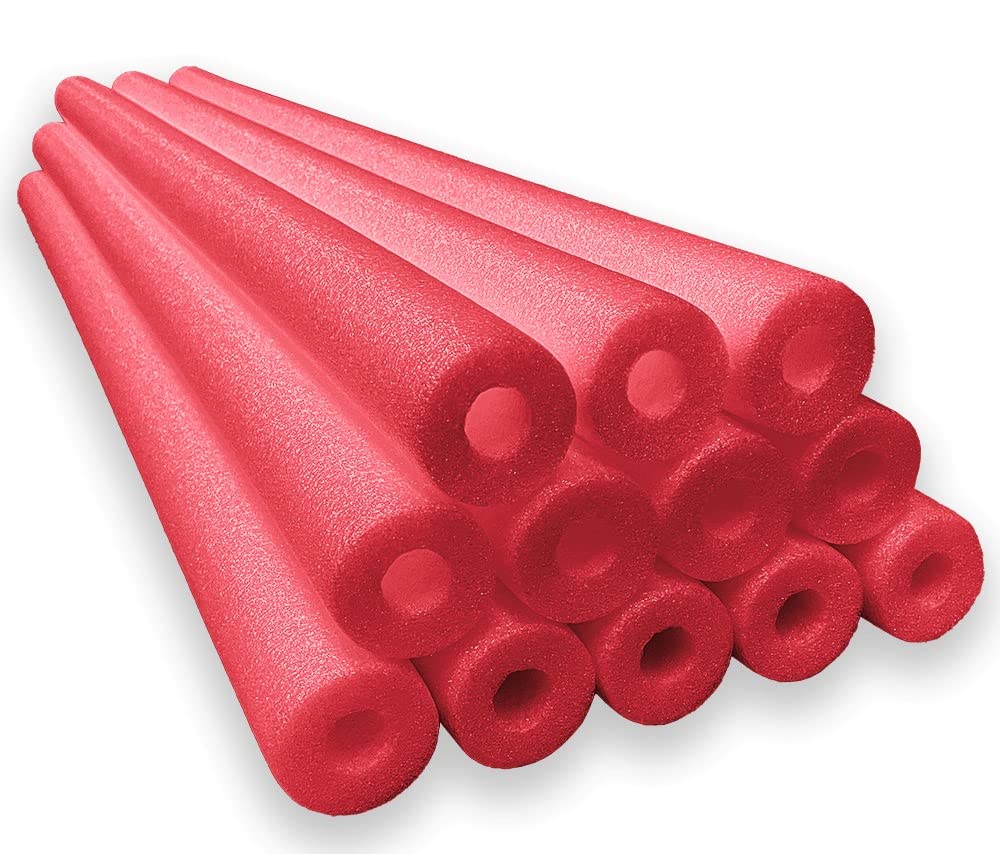 Oodles of Noodles Deluxe Rainbow Pool Noodles Foam - Pack of 12 - Approx. 48 inch x 2.5 inch Multi-Purpose Foam Tubes, Pool Noodles Bulk Floats for