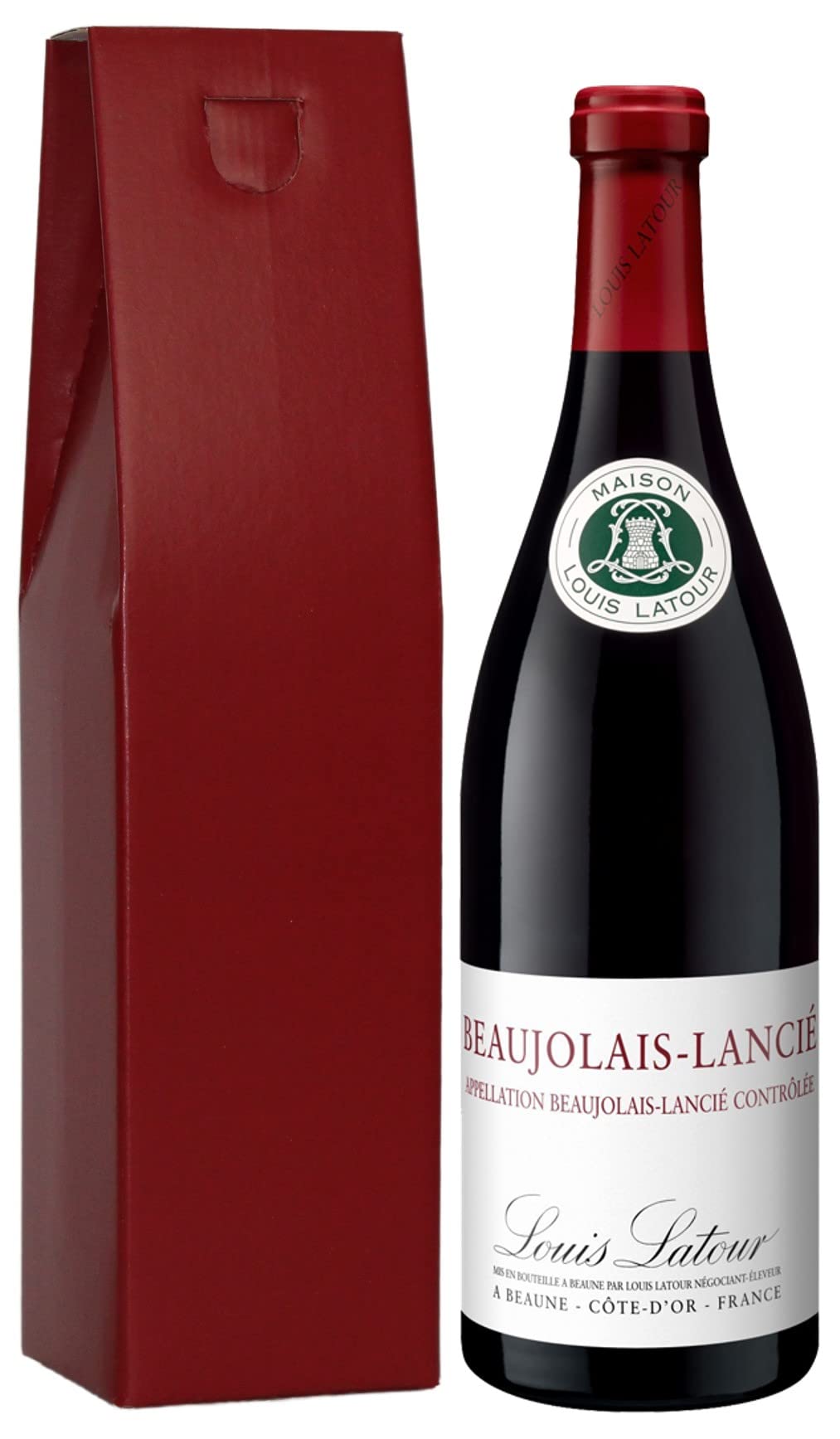 Louis Latour Beaujolais-Villages Lancié - French Red Wine - France 1 x 75cl, in a Red Gift Box