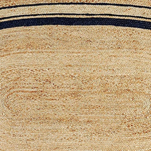 Ripaz Vogue, Jute Rug Natural Hand Braided Oval Shape Area Rug for Living Room Hallway, Bedroom (60 x 90 cm (2x3 Feet) - Image 3