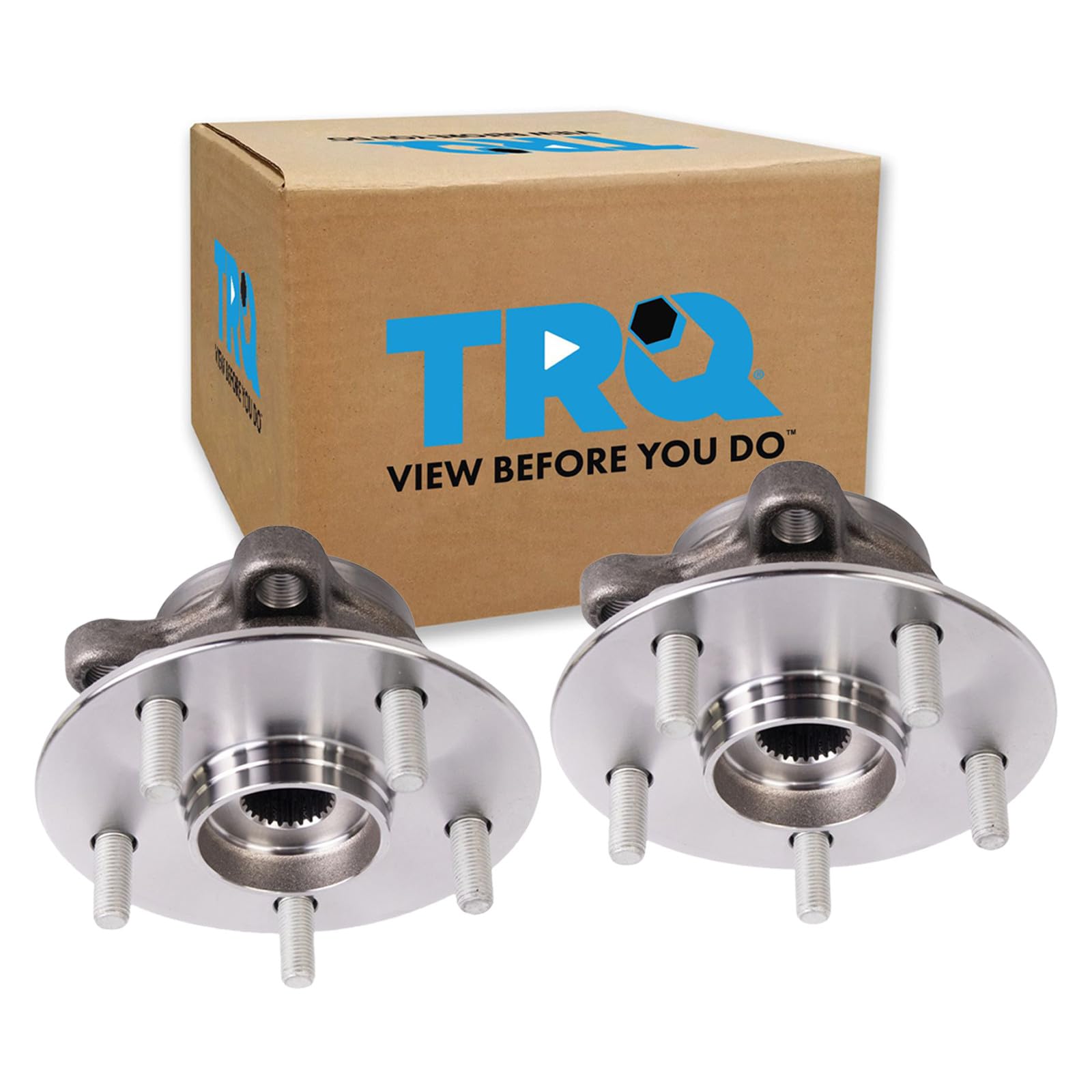 TRQ Front Left and Right Wheel Bearing &amp; Hub Assembly Set 2 Piece
