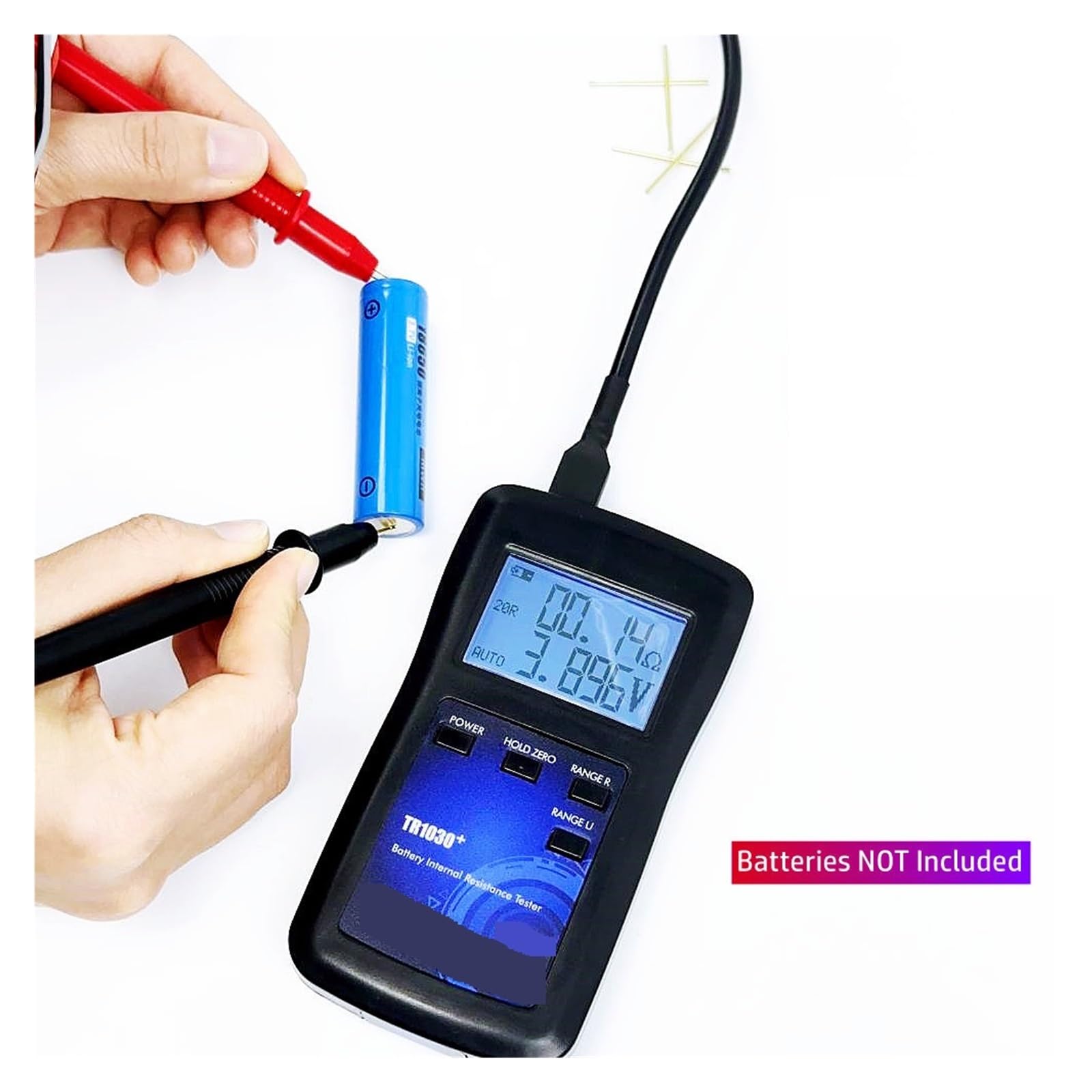 Tester di Isolamento, Tester Di Resistenza Interna A Batteria TR1030+ 18650 For Batterie Alcaline Al Litio-nichel-idrogeno-piombo