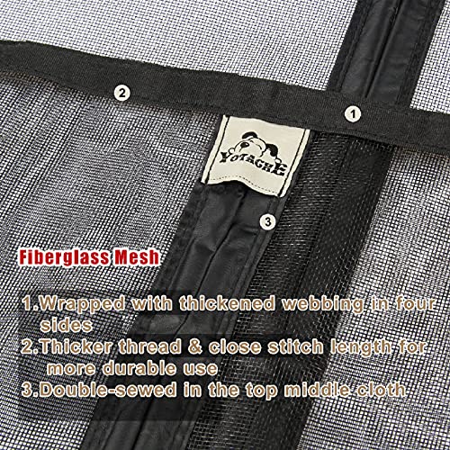Yotache Custom Magnetic Screen For Door Size 60" - 70" Width, Strengthened Magnet Fiberglass Mesh For Sliding Door #TOP4