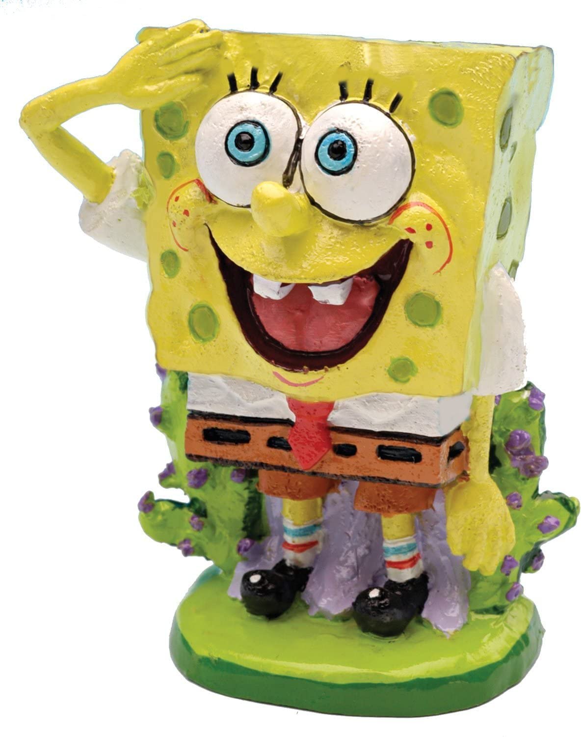 Penn-Plax Spongebob 7-Piece Officially Licensed Aquarium Ornament Set – Great for Saltwater and Freshwater Fish Tanks – Mini 2" Aquarium Decorations