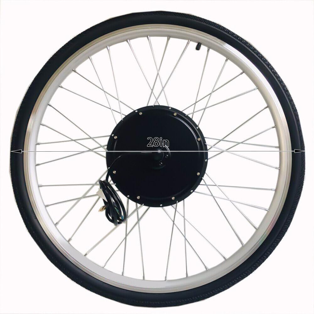 36V Ebike Hinterrad Umbausatz Elektro-Fahrrad Motor LCD Kit 28 Zoll Elektrofahrrad Umbausatz Ebike Conversion Kit, 500W