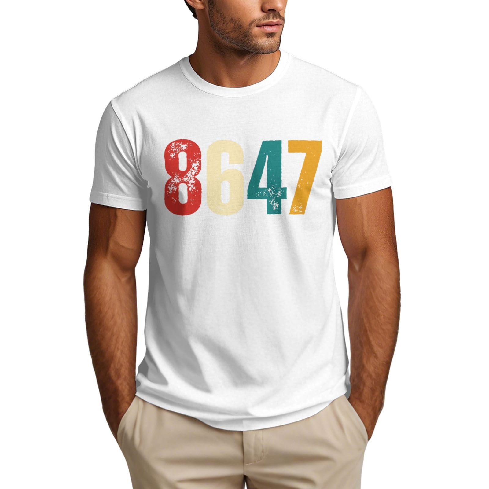 Aceprints Men's As Pic 8647 Shirt 86 47 Funny T-Shirt