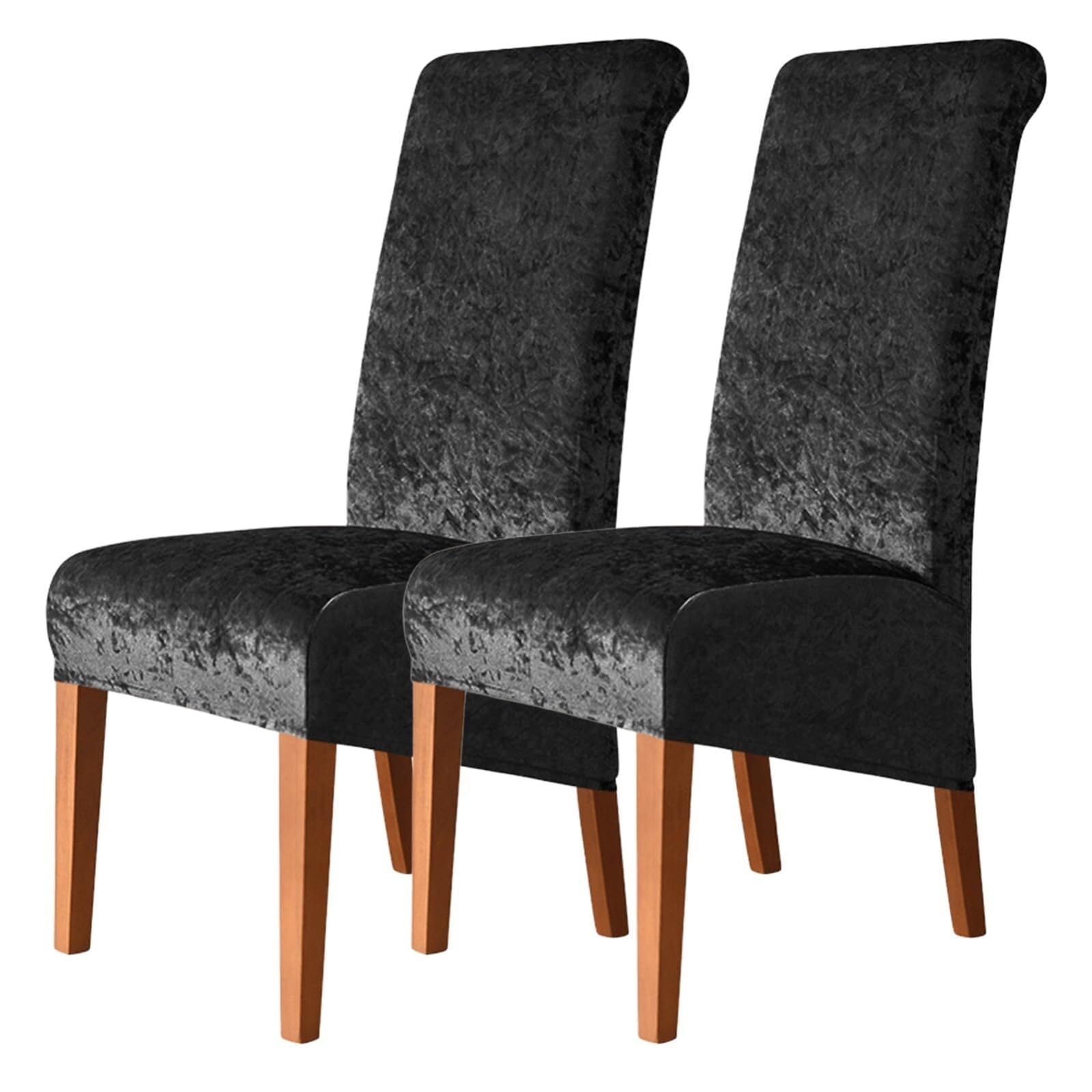 NMVAWIPT Dining Chair Covers, Stretch High-Back Room, Universal Fit Slipcovers With Elastic Bottom, For Restaurant Living Banquet(1#,2Pcs)