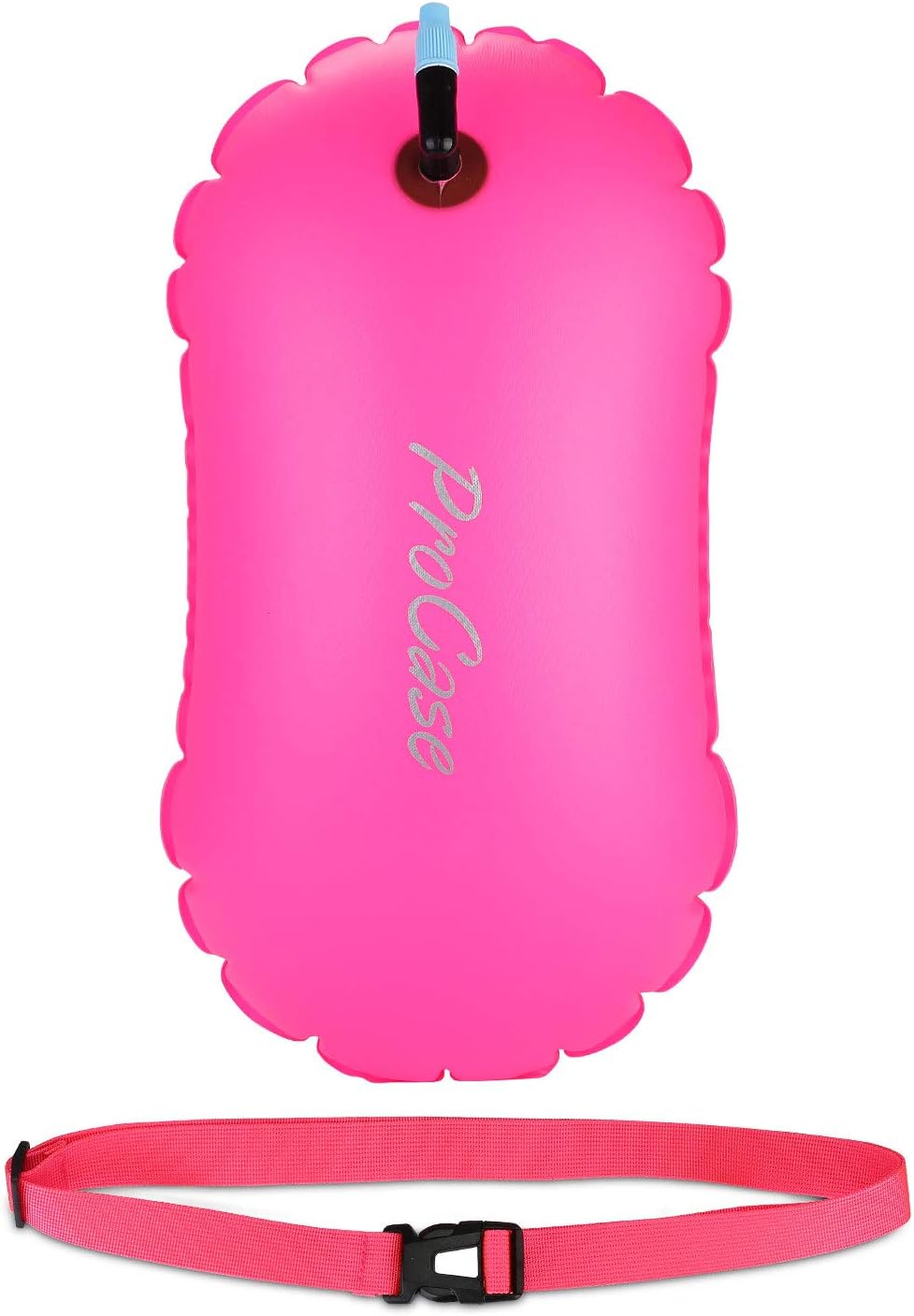 Highly Visible Swim Buoy, Lightweight Tow Float with Adjustable Waist Belt for Open Water Swimming, Kayaking, Snorkelling, Training