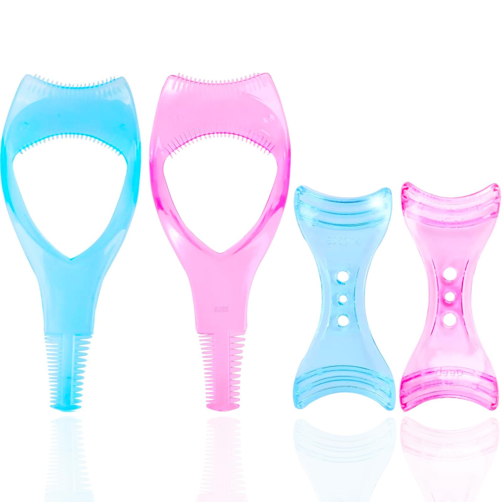 4Pcs Mascara Shield Applicator Guard, Mascara Shield Guard, Makeup Eye Shadow Pad Half Moon Eye Mask Makeup Tool Suitable for Eyelash and Eyeliner Protection Applicator tool