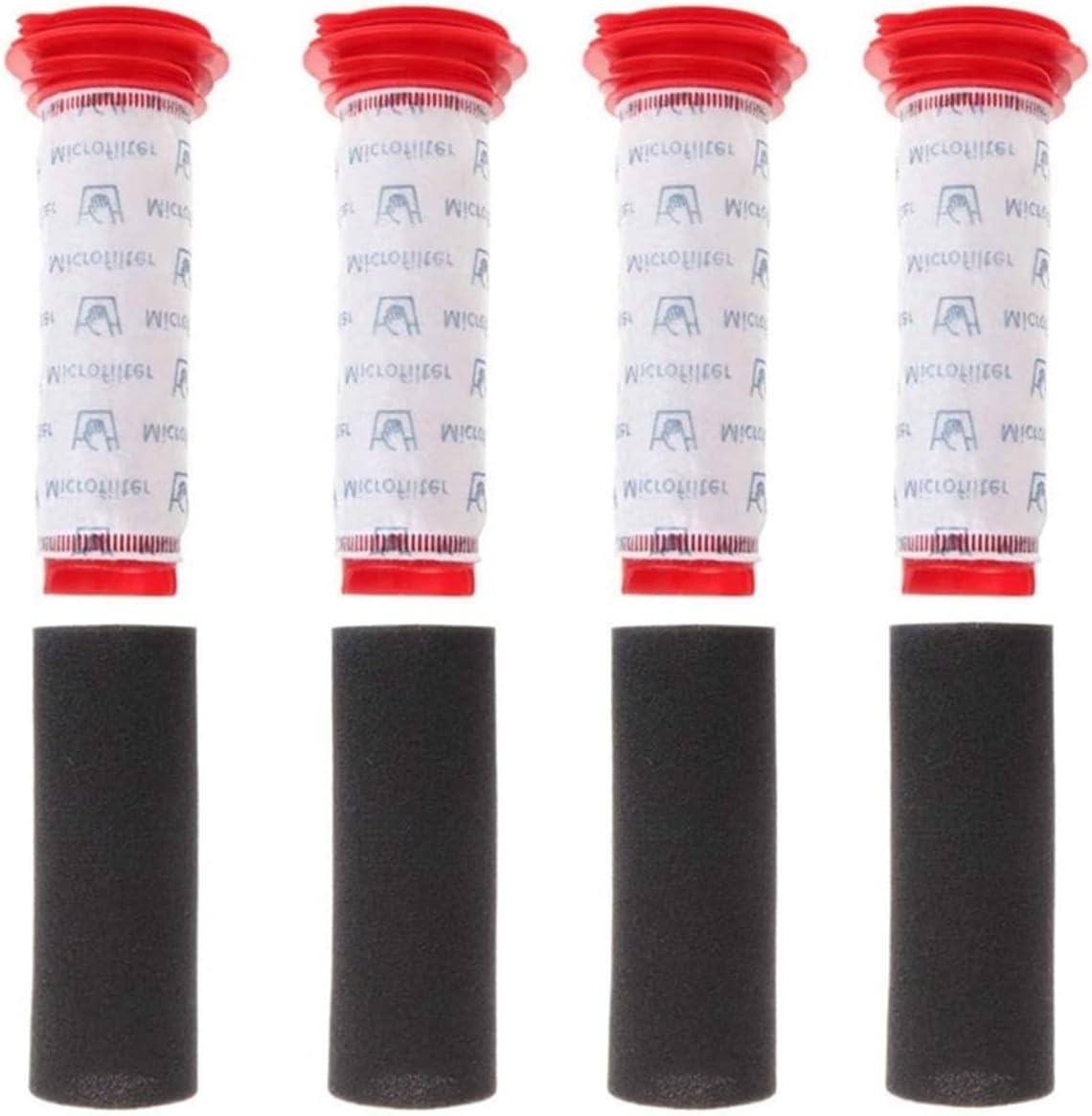 4-Pack Replacement Filters | Compatible With Bosch Athlet BCH6L2560, BCH6L2561, BCH6ZOOO | Handheld Vacuum Cleaner Accessory